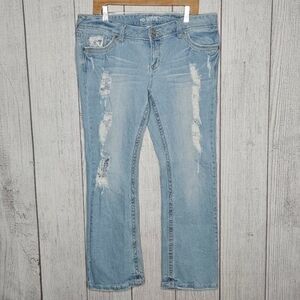 Trendy Light Blue Boot Cut Jeans
